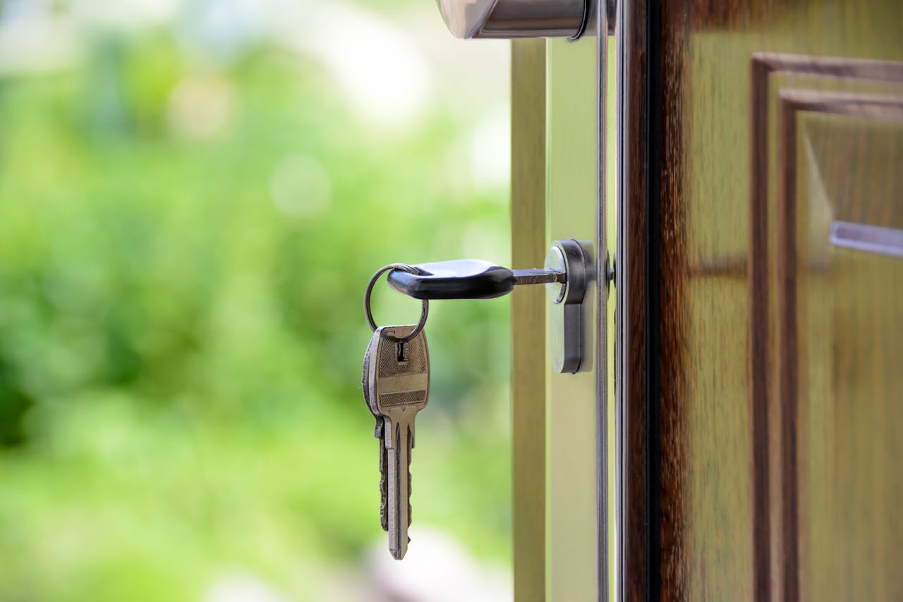 keys inside front door in boise